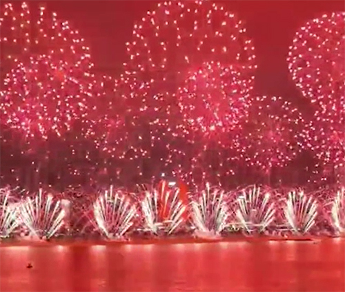 2023年南昌市国庆烟花晚会,红谷滩新区、西湖区大型焰火燃放